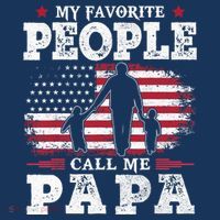My Favorite People Call Me Papa Flag Gifts Dad Fathers Day Coaster thumb 2