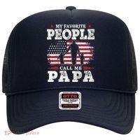 My Favorite People Call Me Papa Flag Gifts Dad Fathers Day Hat thumb 0
