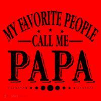 My Favorite People Call Me Papa Santa Hat thumb 1