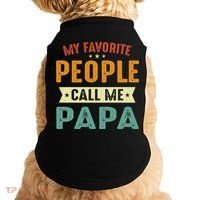 My Favorite People Call Me Papa Funny Papa Gift Doggie Tank thumb 0