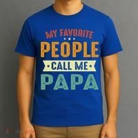 My Favorite People Call Me Papa Funny Papa Gift T-Shirt thumb 3