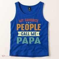 My Favorite People Call Me Papa Funny Papa Gift Tank Top thumb 2