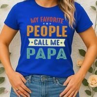My Favorite People Call Me Papa Funny Papa Gift Women's T-Shirt thumb 2