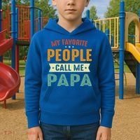 My Favorite People Call Me Papa Funny Papa Gift Kids Hoodie thumb 2