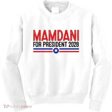 Mamdani For President 2028 Election Kids Sweatshirt
