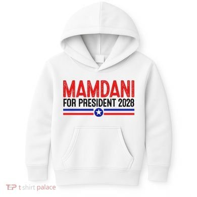 Mamdani For President 2028 Election Kids Hoodie