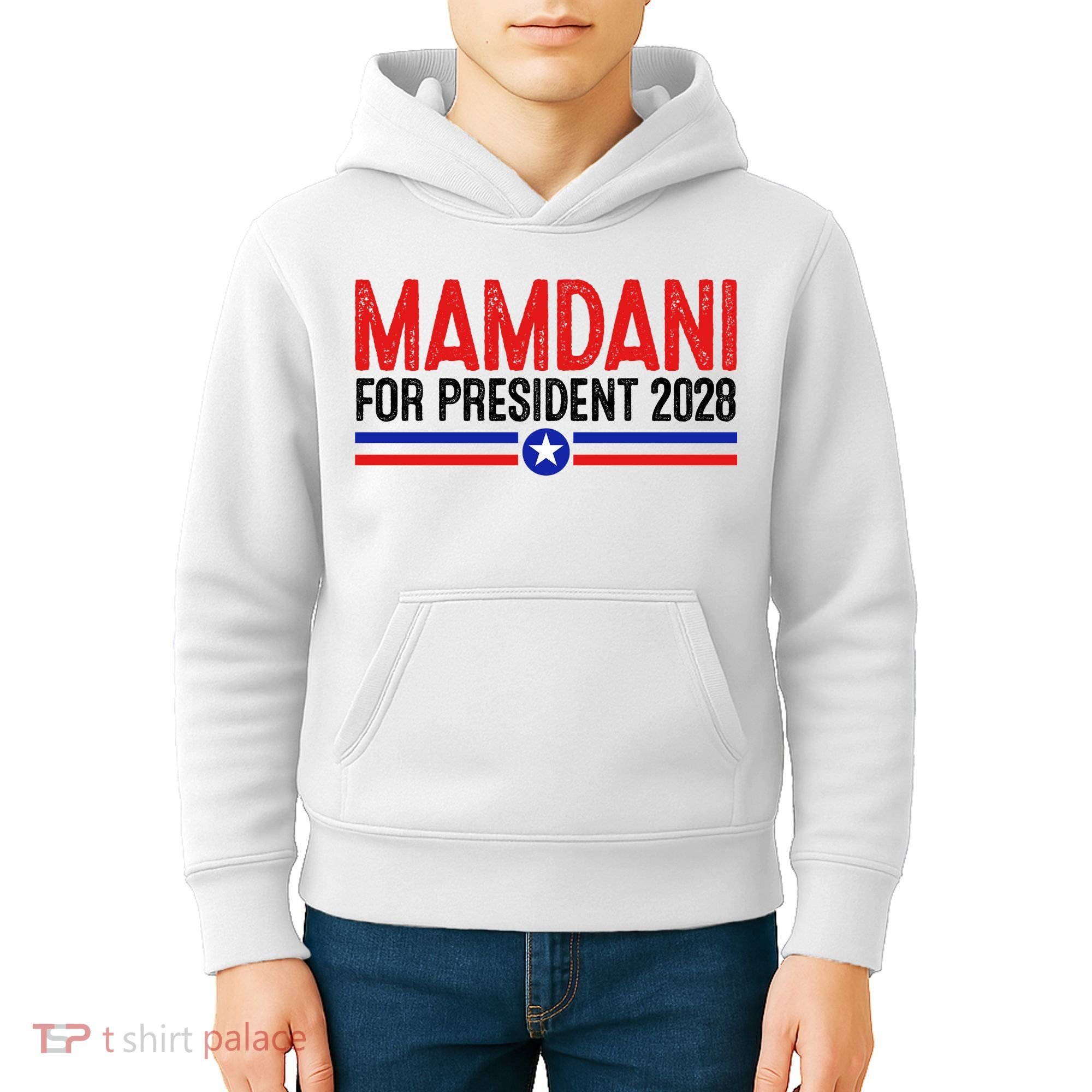 Mamdani For President 2028 Election Kids Hoodie