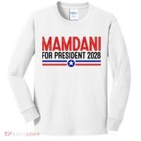 Mamdani For President 2028 Election Kids Long Sleeve Shirt thumb 0