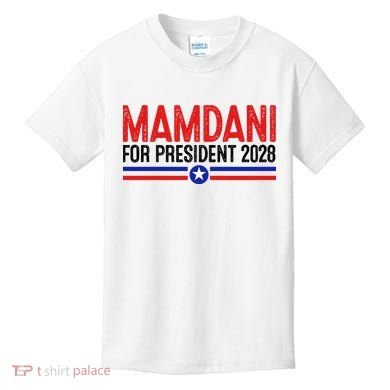 Mamdani For President 2028 Election Kids T-Shirt