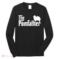 Mens Funny Pomeranian Father Dad The Pom Father Dog Lover Long Sleeve Shirt thumb 0