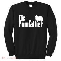 Mens Funny Pomeranian Father Dad The Pom Father Dog Lover Sweatshirt thumb 0