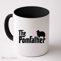 Mens Funny Pomeranian Father Dad The Pom Father Dog Lover Coffee Mug thumb 0