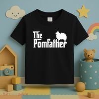 Mens Funny Pomeranian Father Dad The Pom Father Dog Lover Toddler T-Shirt thumb 3