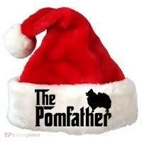 Mens Funny Pomeranian Father Dad The Pom Father Dog Lover Santa Hat thumb 0