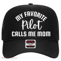 My Favorite Pilot Calls Me Mom Aviator Mother Aviation Gift Hat thumb 0
