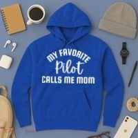 My Favorite Pilot Calls Me Mom Aviator Mother Aviation Gift Hoodie thumb 3