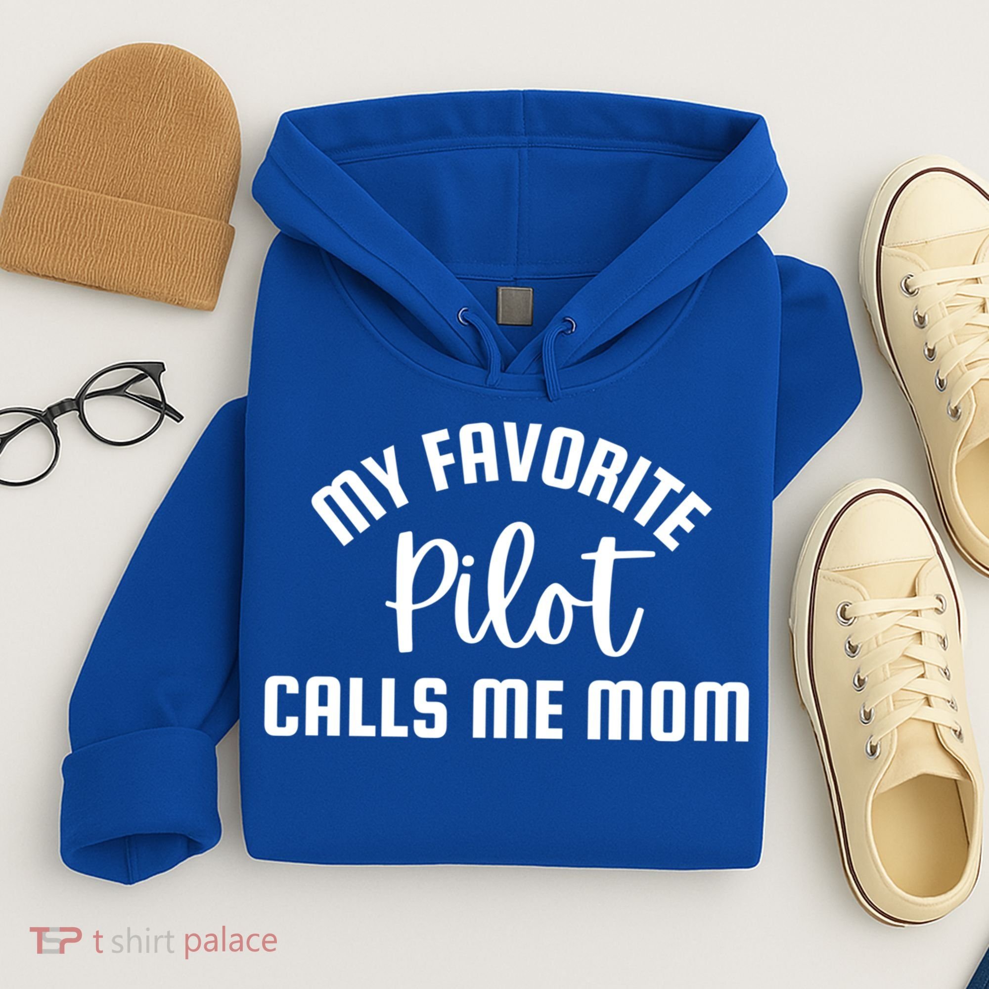 My Favorite Pilot Calls Me Mom Aviator Mother Aviation Gift Hoodie