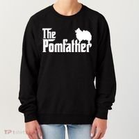 Mens Funny Pomeranian Father Dad The Pom Father Dog Lover TShirt Women's Sweatshirt thumb 0