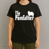Mens Funny Pomeranian Father Dad The Pom Father Dog Lover TShirt T-Shirt thumb 4