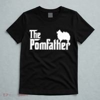 Mens Funny Pomeranian Father Dad The Pom Father Dog Lover TShirt T-Shirt thumb 5