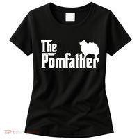 Mens Funny Pomeranian Father Dad The Pom Father Dog Lover TShirt Women's T-Shirt thumb 0