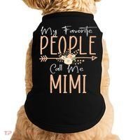 My Favorite People Call Me Mimi Mothers Day Floral Doggie Tank thumb 0