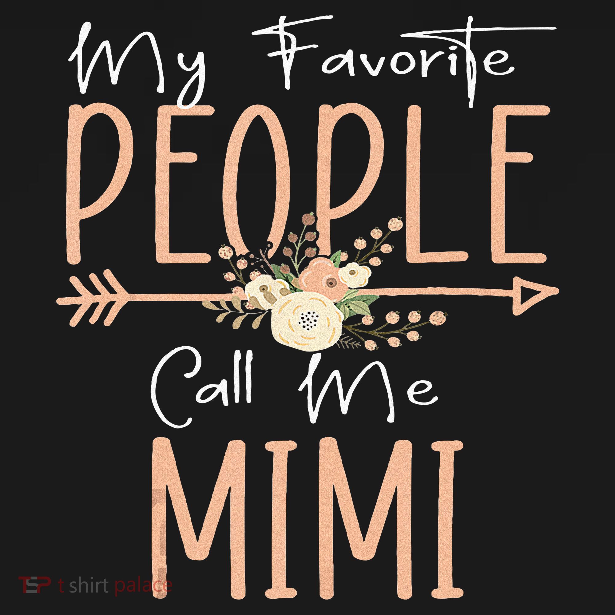 My Favorite People Call Me Mimi Mothers Day Floral Long Sleeve Shirt