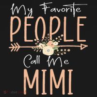 My Favorite People Call Me Mimi Mothers Day Floral Women's Hoodie thumb 2
