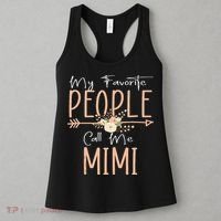 My Favorite People Call Me Mimi Mothers Day Floral Women's Tank Top thumb 3