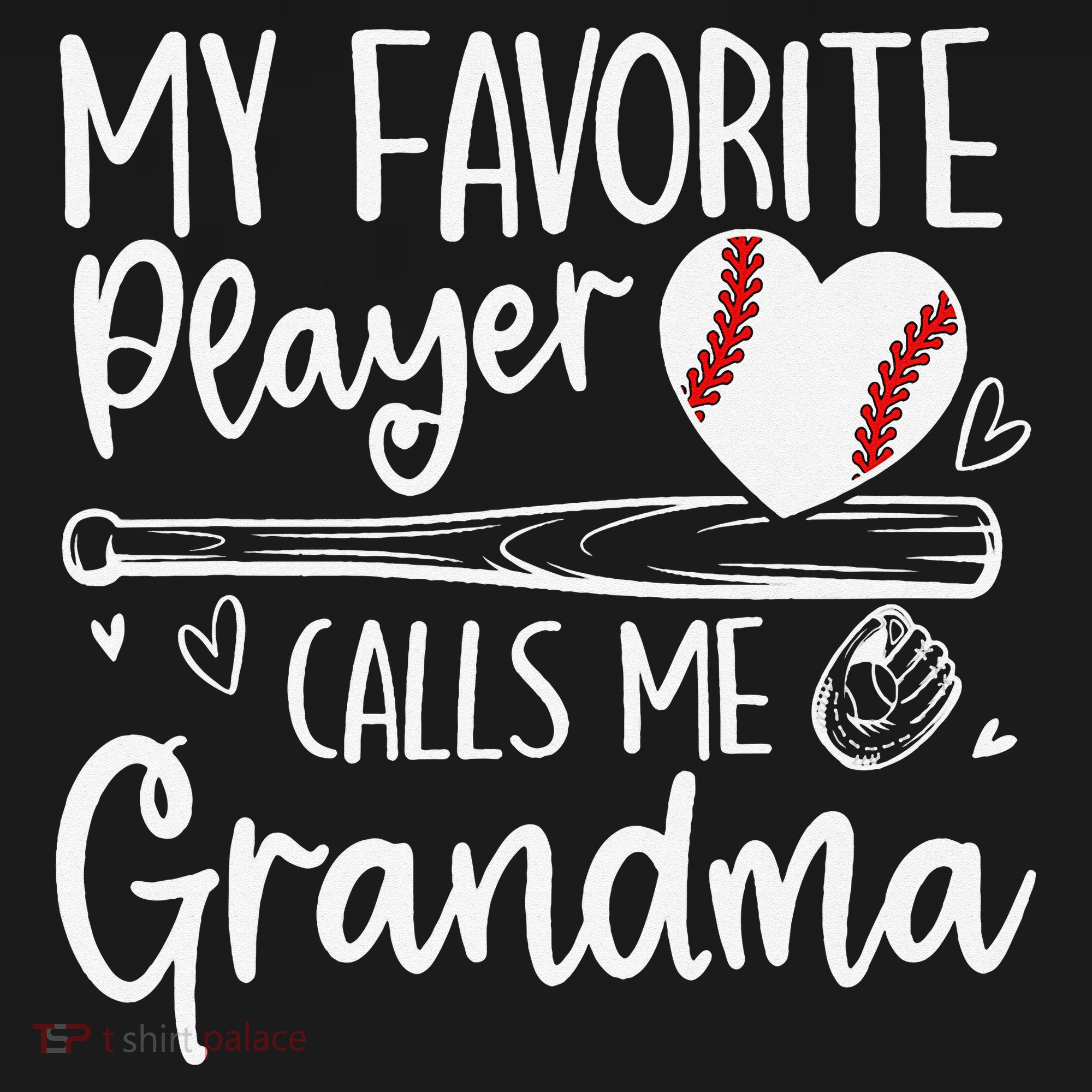 My Favorite Player Calls Me Grandma Baseball Heart Mothers Sweatshirt