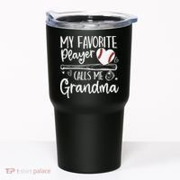 My Favorite Player Calls Me Grandma Baseball Heart Mothers Tumbler thumb 0