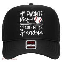 My Favorite Player Calls Me Grandma Baseball Heart Mothers Hat thumb 0