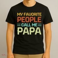 My Favorite People Call Me Papa Vintage T-Shirt thumb 3