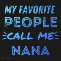 My Favorite People Call Me Nana Mothers Day Cute Gift Backpack thumb 2