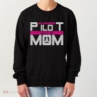 My Favorite Pilot Calls Me Mom To The Mars With Rocket Gift Women's Sweatshirt thumb 0