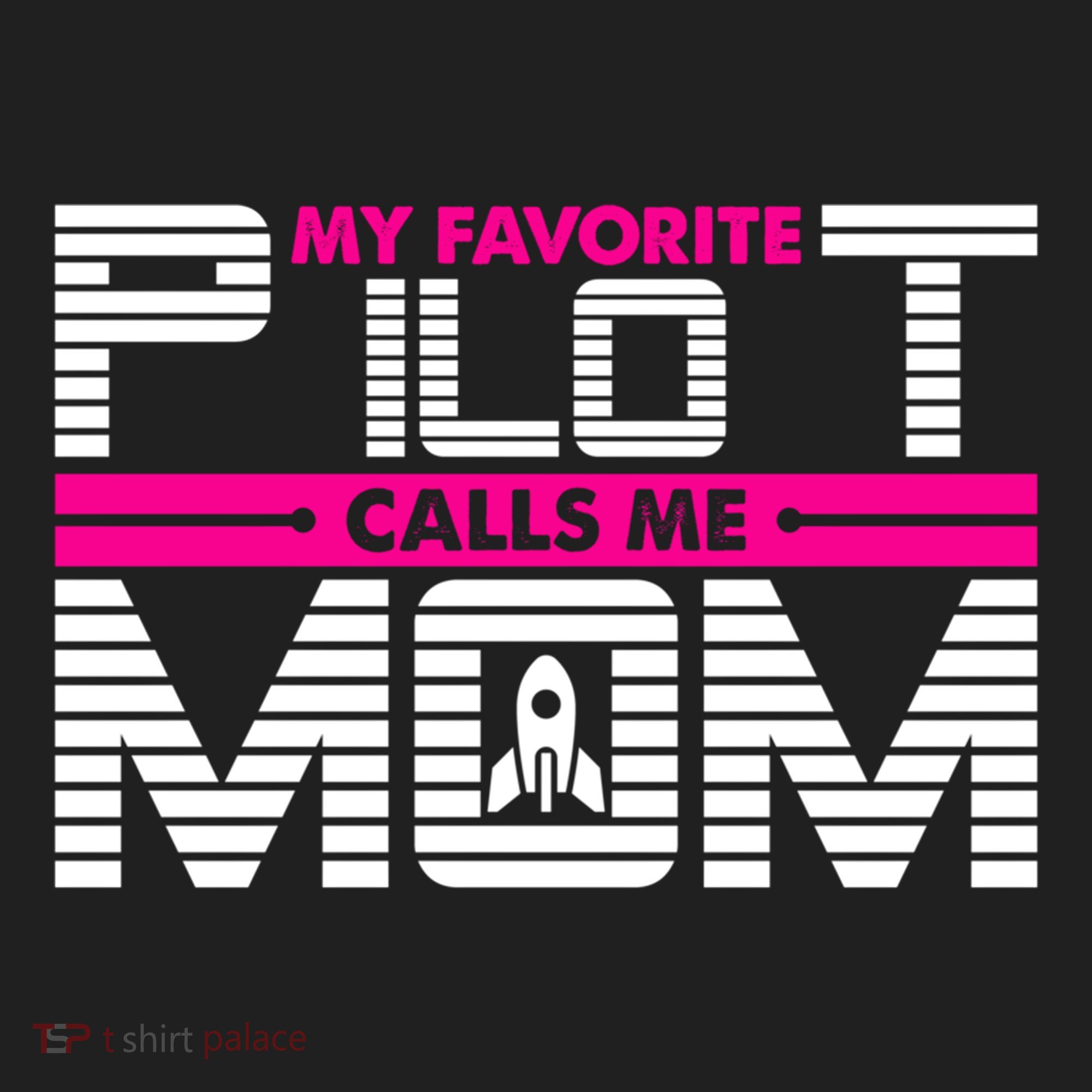 My Favorite Pilot Calls Me Mom To The Mars With Rocket Gift Women's Sweatshirt