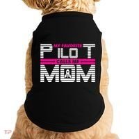 My Favorite Pilot Calls Me Mom To The Mars With Rocket Gift Doggie Tank thumb 0