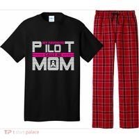 My Favorite Pilot Calls Me Mom To The Mars With Rocket Gift Pajama Set thumb 0