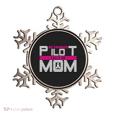 My Favorite Pilot Calls Me Mom To The Mars With Rocket Gift Ornament