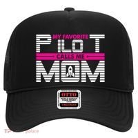 My Favorite Pilot Calls Me Mom To The Mars With Rocket Gift Hat thumb 0