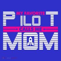 My Favorite Pilot Calls Me Mom To The Mars With Rocket Gift Mousepad thumb 1