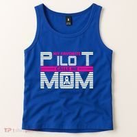 My Favorite Pilot Calls Me Mom To The Mars With Rocket Gift Tank Top thumb 2