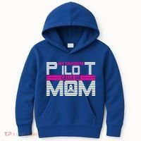 My Favorite Pilot Calls Me Mom To The Mars With Rocket Gift Kids Hoodie thumb 0