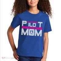 My Favorite Pilot Calls Me Mom To The Mars With Rocket Gift Kids T-Shirt thumb 2