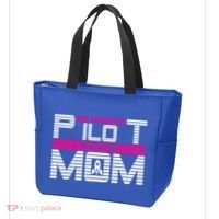 My Favorite Pilot Calls Me Mom To The Mars With Rocket Gift Tote Bag thumb 3