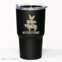 My Food Pyramid Funny Bbq Cow Pig Chicken Tumbler thumb 0