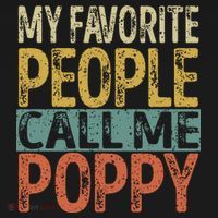 My Favorite People Call Me Poppy Funny Grandpa Coaster thumb 2