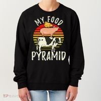 My Food Pyramid Meat Eater Carnivore Diet Food Nutrition Fun Women's Sweatshirt thumb 0