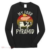 My Food Pyramid Meat Eater Carnivore Diet Food Nutrition Fun Long Sleeve Shirt thumb 0