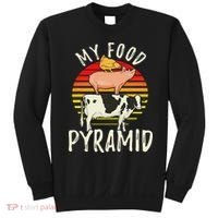 My Food Pyramid Meat Eater Carnivore Diet Food Nutrition Fun Sweatshirt thumb 0